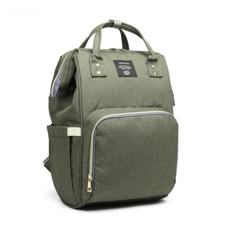 Rucsac Multifunctional pentru Mamici, Cyrax, din Panza Oxford, Compartimentare Multipla, Impermeabil, 43 x 18 x 26 cm, Verde Army