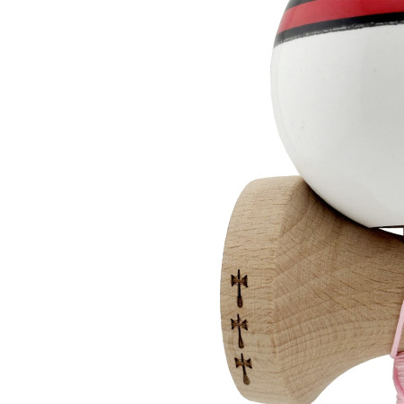 Kendama X Originala, Profesionala, Cyrax, Big Cups V2, Model Rege Super Sticky Legendary Cupe Mari, Rulment Metalic cu Ata 55 cm, Maner Maro