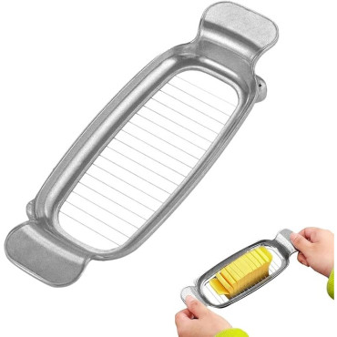 Feliator de Alimente, Cyrax, pentru Branza, Unt, Oua, din Aluminiu, 19.5 x 6.5 x 2 cm, Argintiu