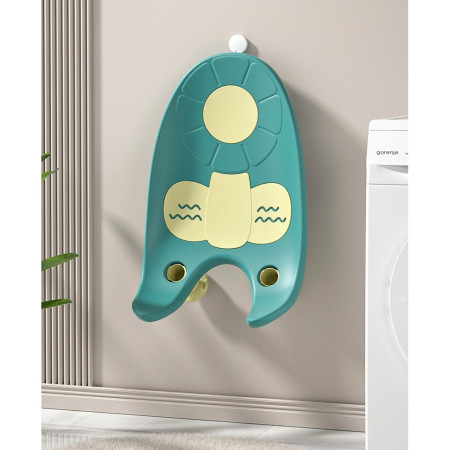 Suport de Baie Bebelusi, Cyrax, 0-12 luni, Montare pe Chiuveta/Lavoar/Cada, Ventuze Antiderapante cu Intaltime Reglabila, 50 x 24 x 12.5 cm, Verde