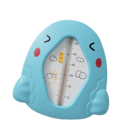 Termometru pentru Baie, Cyrax, Plutitor, Rezistent la apa, Multifunctional, Model Gaina, 10.5x10.5x2.5 cm, Albastru
