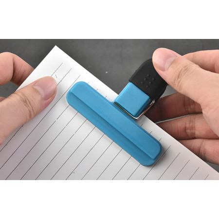 Cleste Multifunctional pentru Sigilarea Pungilor, Cyrax, din Plastic, Mentine Alimentele Proaspete, 7x6.5 cm, Albastru
