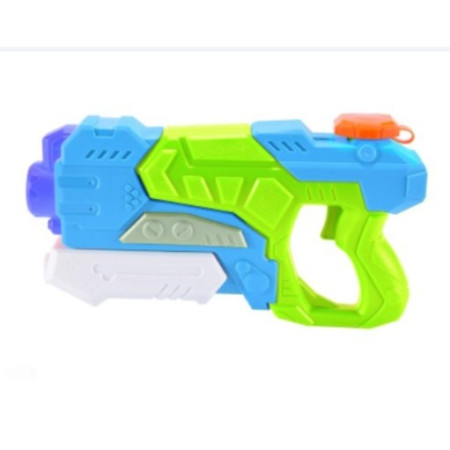 Pistol cu Apa pentru Copii, Rezervor, Pentru Piscina/Plaja, Cyrax, 6ani+,  Verde/Albastru, 550ML