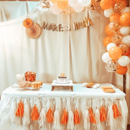 Set 12 Baloane, Cyrax, din Latex Standard, 25 cm, Portocaliu