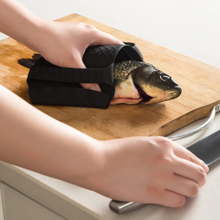 Suport de Silicon Multifunctional de Mana, Cyrax, pentru Cuptor, Alimente Fierbinti, Carne, Izolare Termica, Anti-alunecare, 18x12x1.5 cm, Negru