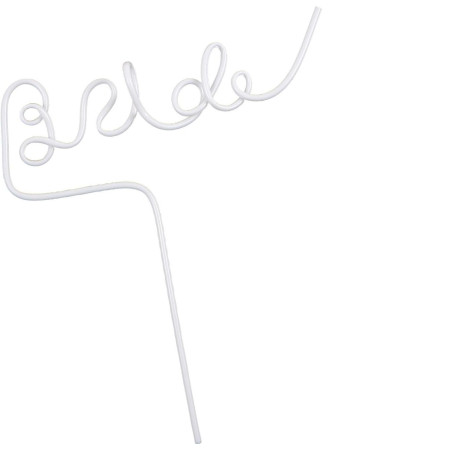 Pai de Plastic, Cyrax, Model Bride, Tematica Nunta, Diametru 0.5 cm, Alb