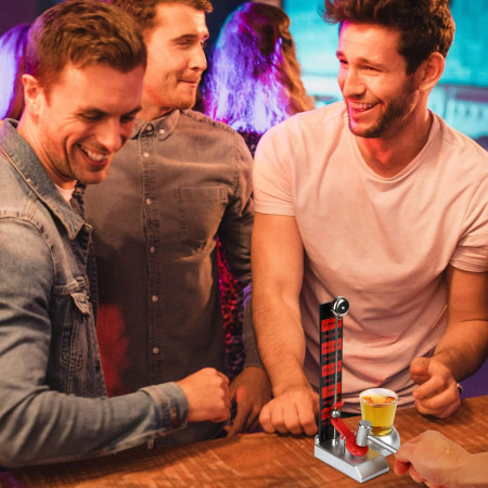 Joc de baut Hammershot cu Pahar Shot Cyrax, 22 cm, Material Sticla, Plastic, Fier, Multicolor