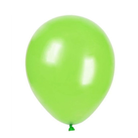 Set 10 Baloane din Latex, Cyrax, Model Party, 30 cm, Verde Diferite Nuante, 2.8 g