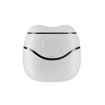 Unghiera Electrica, Cyrax, Aparat de Tuns Unghiile pentru Copii si Adulti, Portabila cu 2 Baterii AA, Zgomot redus 50 db, 7.4 x 7.3 x 3 cm, Alb Negru