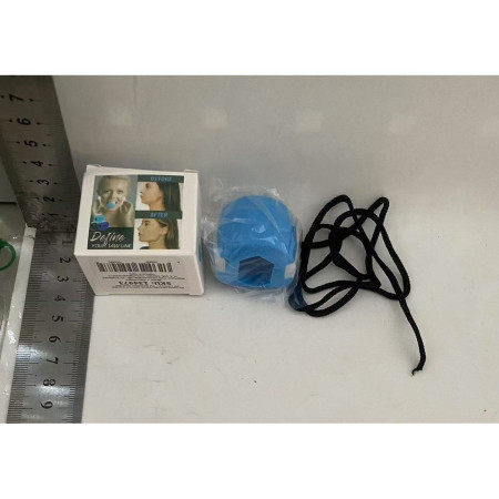 Dispozitiv de Tonifiere Faciala,  din Silicon, Corectare Mandibula/Maxilar, Albastru