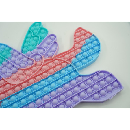 Jucarie antistres din silicon Cyrax, Pop it Now and Flip It ,Unicorn cu aripi ,Curcubeu
