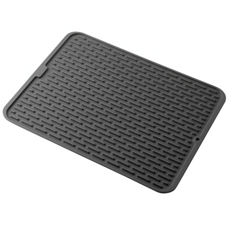 Covoras din Silicon pentru Scurgere Vase, Cyrax, Uz Casnic, Rezistent la Temperaturi Ridicate, Izolator, 43x32.5 cm, Negru