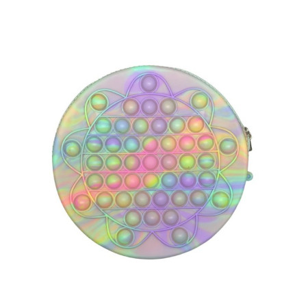 Jucarie antistres din silicon, Cyrax, Pop It Now and Flip It, Geanta de umar, Floarea soarelui, Macarons