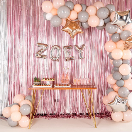 Balon Folie Metalizata Litera Z, Cyrax, 80 cm, Umflati cu Heliu sau Aer, Ambalaj Individual, Pai inclus, Argintiu