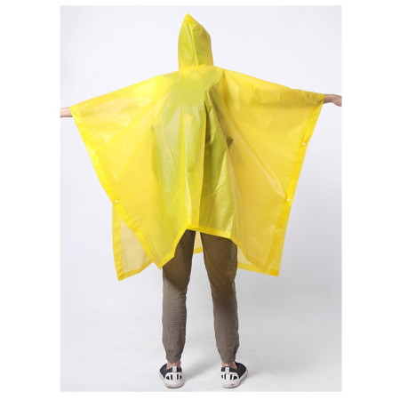 Pelerina de Ploaie,  pentru Adulti, EVA, Tip Poncho, Impermeabila, Rezistenta la Vant, Capse Laterale, 160 g, Galben