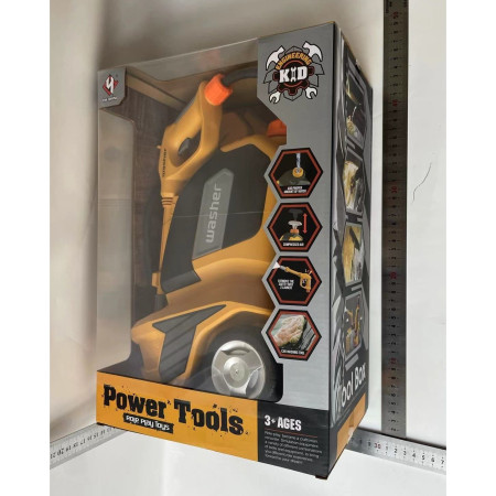 Jucarie Aparat de Spalat cu Presiune, Cyrax, Spalator Auto, Interactiv, Material Plastic, Accesorii Incluse, 38x26x17.5 cm, Portocaliu