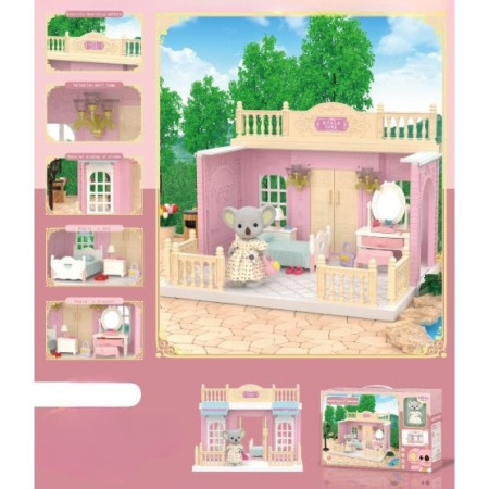 Set dormitor pentru papusi cu mobilier si figurina, Cyrax