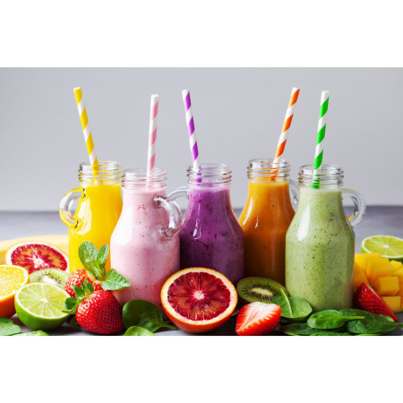 Set 25 Paie, Cyrax, din Hartie, 20 cm, Model cu Dungi, Multicolor