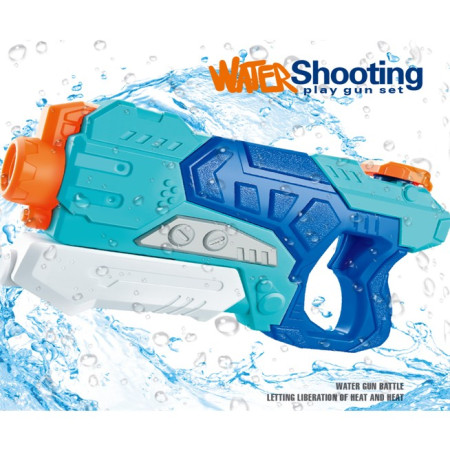 Pistol cu Apa pentru Copii, Rezervor, Pentru Piscina/Plaja, Cyrax, 6ani+,  Albastru, 500ML