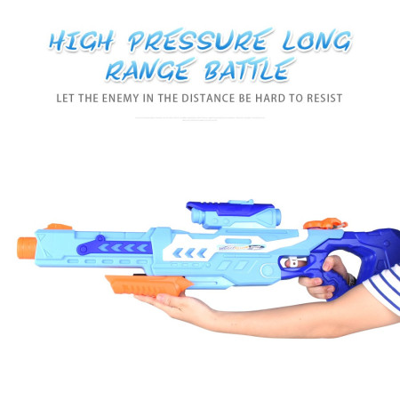 Pistol cu Apa pentru Copii, Rezervor, Pentru Piscina/Plaja, Cyrax, 6ani+,  Albastru, 1200ML