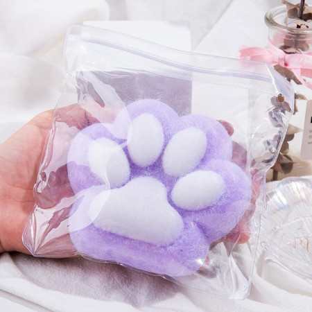 Jucarie Interactiva Squishy, Cyrax, Model Cat Paw, Squeeze Pinch Family, Revenire Lenta, din TPR, +3 Ani, 7.5 cm, Textura Puf, Mov
