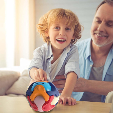 Pusculita Sub Forma de Minge, Cyrax, de Construit, se Asambleaza/Dezasambleaza, din Plastic, 16.5x16.5x16.5, Multicolor