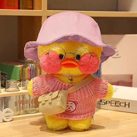 Jucarie de plus Ratusca Lalafanfan Cyrax, Haine si Accesorii Random, Galben