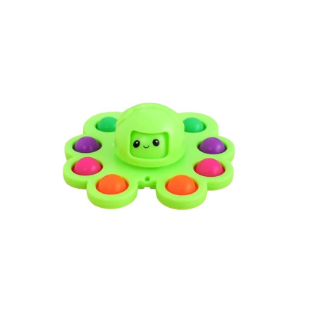 Jucarie Pop It, Cyrax, Fidget Toy, Antistres, Senzoriala, Crab, Verde