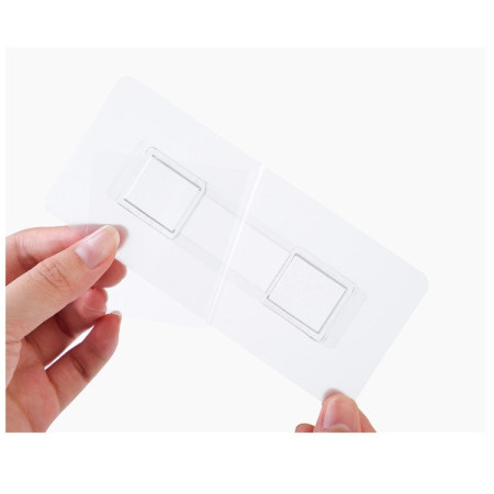 Savoniera Dubla,  de Perete, cu Compartiment de Scurgere, Montare prin Lipire, 26 x 8 x 4 cm, Gri/Alb