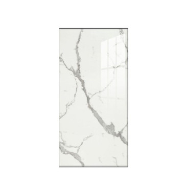 Set 10 Placi Tapet,  60 x 30 cm, Grosime 1.5 mm, din PVC, Model Imitatie de Marmura, Suprafata acoperita 1.8 mp, Gri Deschis