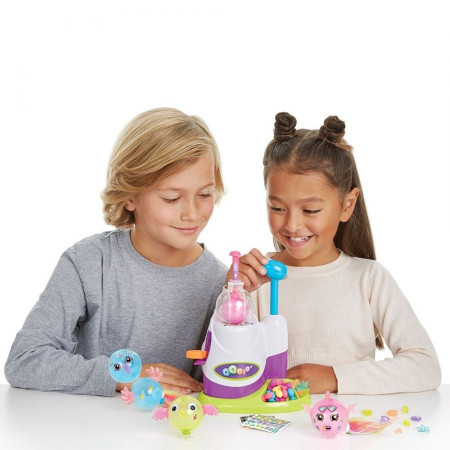 Cyrax Jucarie magica Bobo Sticky Oonies pentru umflat baloane, 32 baloane si 42 de accesorii incluse, multicolor