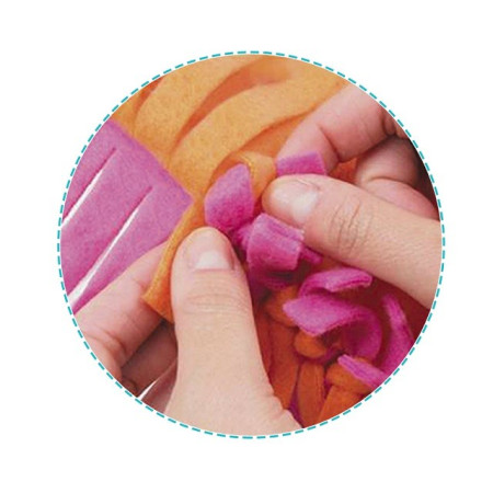 Set de creatie DIY Cyrax, tesut si tricotat, patura 6+ ani, multicolor