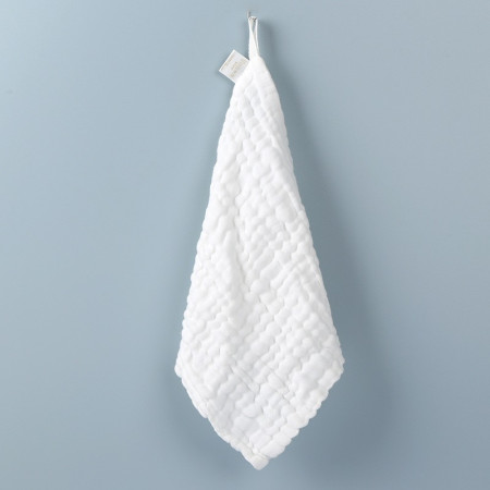 Prosop Absorbant, Cyrax, din Bumbac, 6 Straturi, 30 x 30 cm, Alb