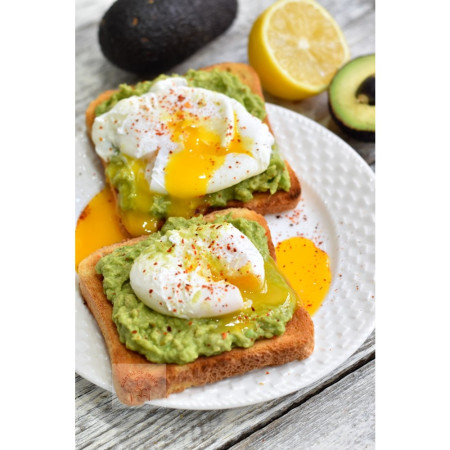 Recipient Dublu pentru Oua, Cyrax, din Plastic Cyrax, pentru Gatit la Microunde, 22 x 11.8 x 8 cm, Gri