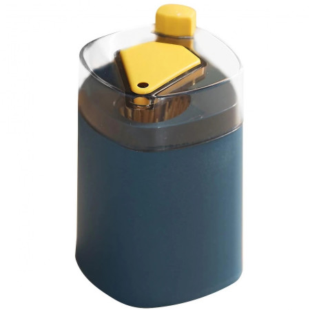 Suport Scobitori, Cyrax, Automat, cu Buton si Capac, din PP, 9.5x6 cm, Albastru