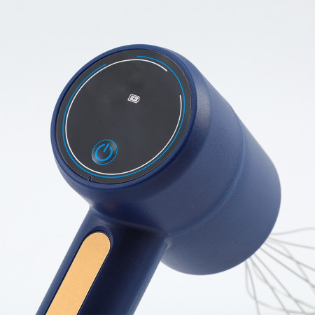 Mixer Electric fara Fir, Cyrax, pentru Uz Casnic, pentru Oua Smantana Frisca, Maner Plastic, Usor de Utilizat si Depozitat, 3 Accesorii, Albastru Inchis