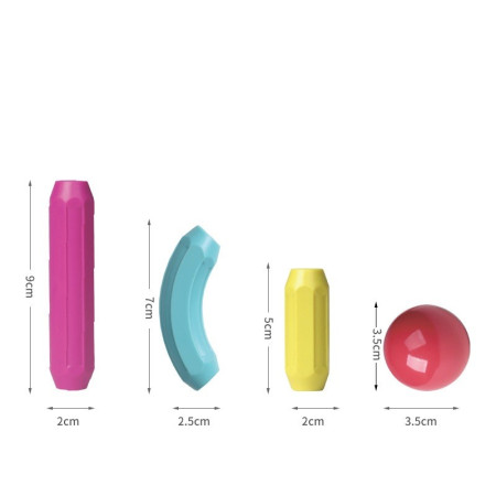 Set 36 piese magnetice de constructie, Cyrax, Forme geometrice, Multicolor