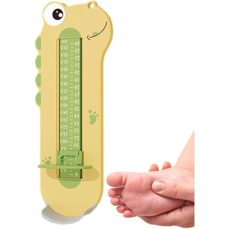 Dispozitiv de Masurat Talpa Piciorului pentru Bebelusi, Cyrax, 9-24, Model Dinozaur, Galben