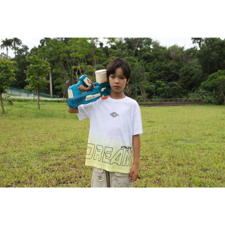 Pistol cu Apa Electric, Cyrax, +6 Ani, Rezervor 650 ml, Incarcare USB, din Plastic, 59 x 23 x 6 cm, Albastru