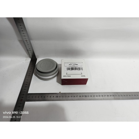 Pahar pliabil din silicon Cyrax, prentru calatorii, 350 ml, pai inclus, 9 x 9.2 cm, gri