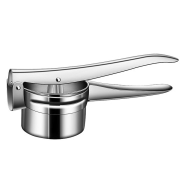 Presa Storcator pentru Fructe si Legume, Cyrax, Zdrobitor Manual, Inox, 3 Discuri Interschimbabile, Usor de Stors si de Curatat, Ergonomic, 26.5 x 9.8 x 9.5 cm Argintiu