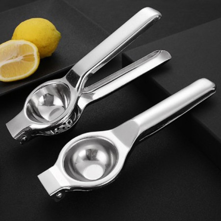 Storcator de Citrice Manual, Cyrax, Storcator de Fructe Moi, Rezistent, Usor de Folosit si Depozitat, Durabil, Calitativ, 20.5 x 7cm, Inox, Argintiu