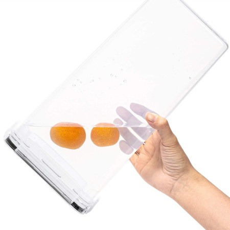 Set 4 Recipiente din Plastic, Cyrax, pentru Alimente/Obiecte, Inchidere Ermetica, 4 x 2.8l, Transparent