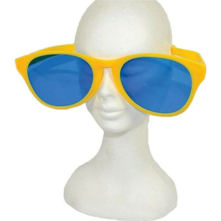 Ochelari Deghizare, Cyrax, Marime Exagerata, din Plastic, 26 x 9 cm, Galben
