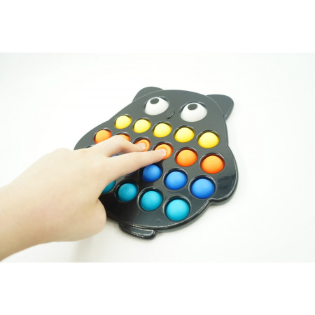 Cyrax Jucarie senzoriala antistres, Simple Dimple, Bufnita, Multicolor, V2