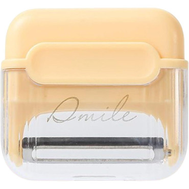 Decojitor/Curatator manual de legume si fructe, Cyrax, portabil, cu magnet, doua lame, Inox, Galben, 6.7x6x1.6 cm