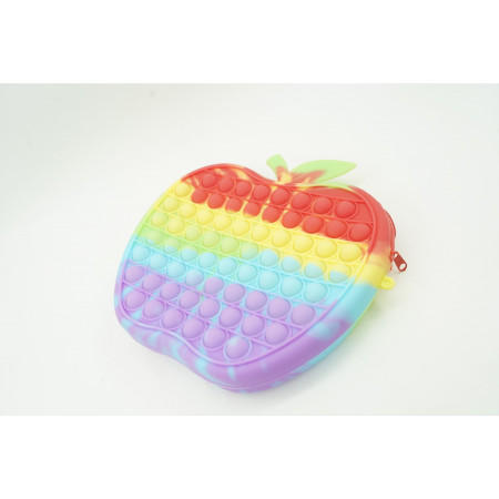 Jucarie antistres din silicon, Cyrax, Pop It Now and Flip It, Geanta de umar, Mar, Multicolor