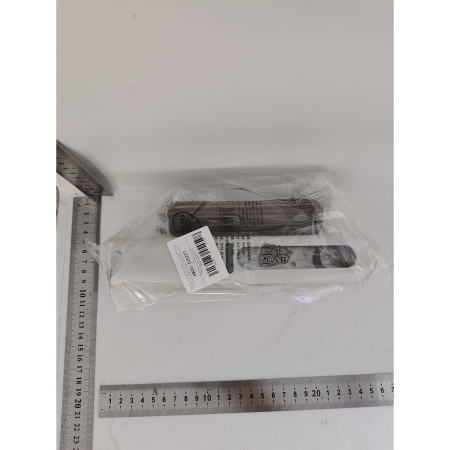 Mop de mana Cyrax, mini-portabil, cu sistem de stoarcere, dispozitiv de curatat manual, cu burete absorbant, material PVA, multisuprafete si geamuri, 29.5 x 15.5 cm, alb