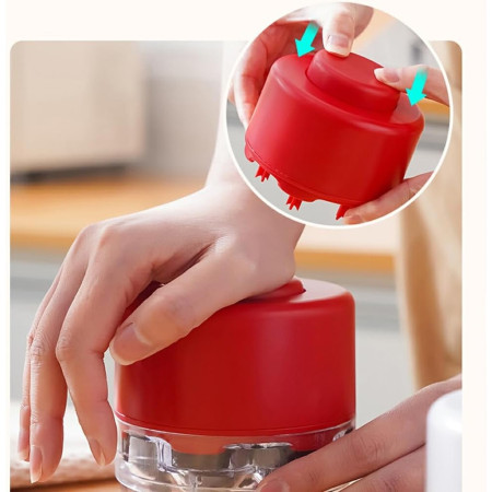 Dispozitiv de Scos Samburi, Cyrax, Manual, cu 7 Gauri, pentru Cirese, 13 x 9.2 cm, din ABS, Rosu