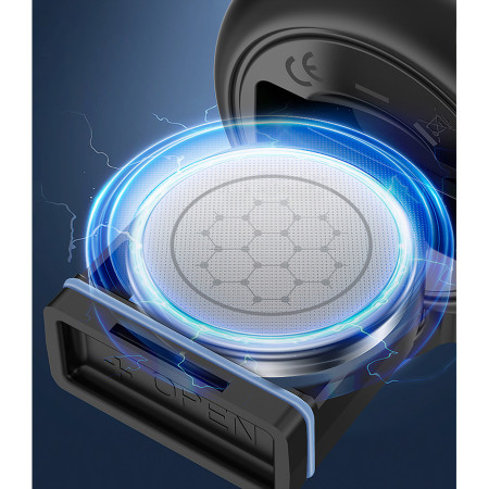 Claxon electric pentru bicicleta, Cyrax, rezistent la apa, 120 dB, negru